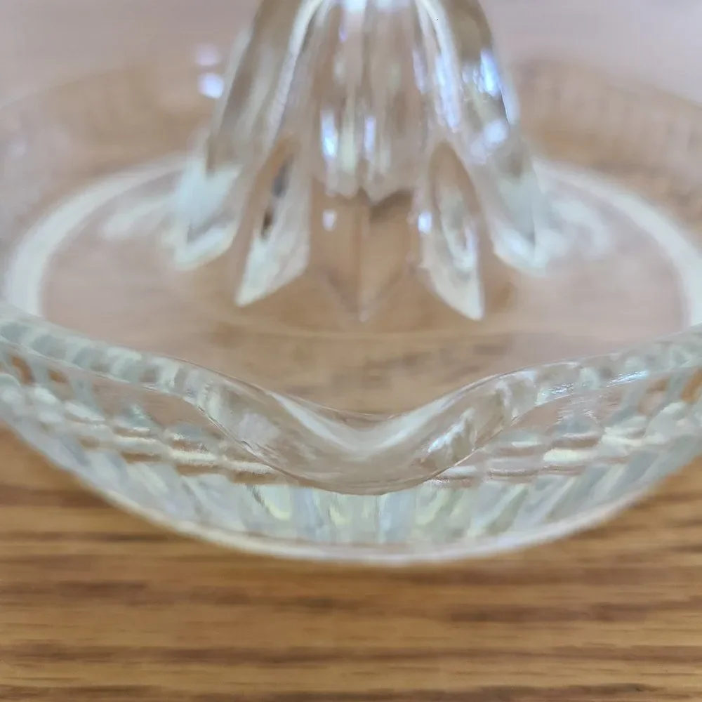 Vintage Federal Clear Depression Glass Orange Lemon Citrus Juicer Reamer Ribbed